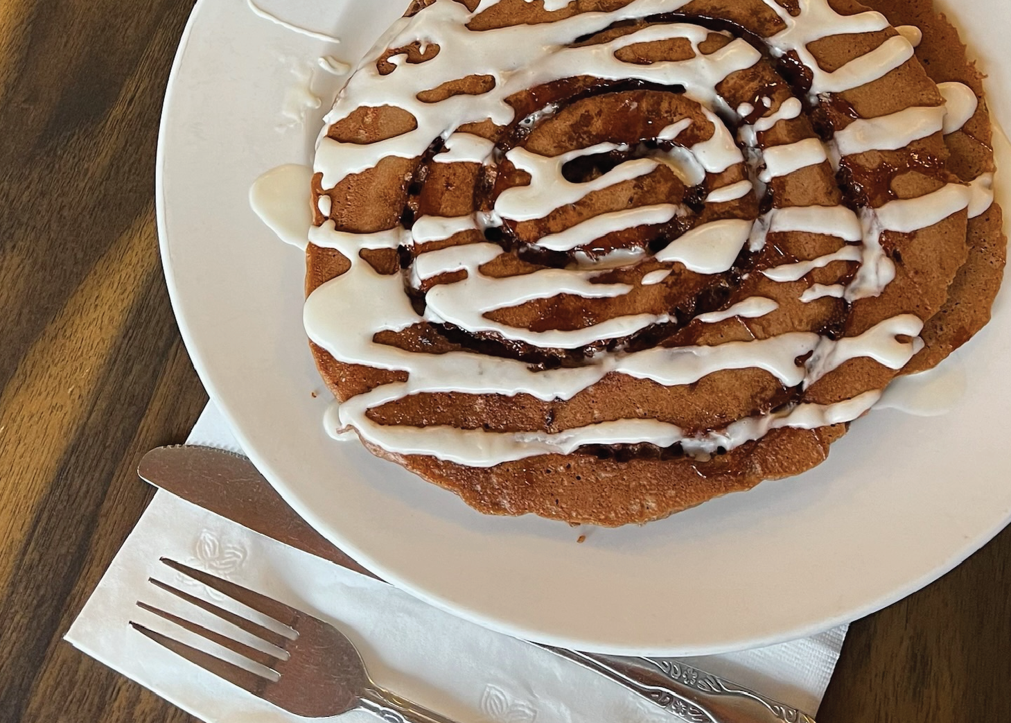 Cinnamon Roll Pancake Cinnamon Roll Pancake